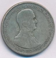 1930. 5P Ag "Horthy jobbra" T:VF patina Adamo P8