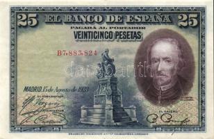 Spanyolország 1928. 25P T:II+
