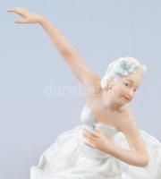 Unterweissbach primadonna. Biszkvit és mázas porcelán, jelzett, kis kopással, m: 14 cm