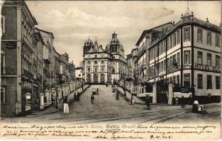 1905 Bahia, S. Bento / street view, hotel, church (fl)