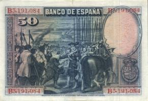 Spanyolország 1928. 50P T:II+