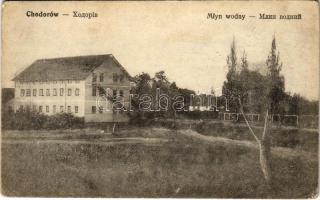 Khodoriv, Chodorów; Mlyn wodny / watermill. Liba Klirsfeld (worn corners)