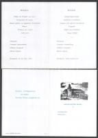 cca 1960-1980 8 db Hotel Vörös csillag szalvéta és menükártya