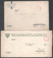 1935-1936 Vegyes meghívó tétel, 4 db, mindegyik borítékkal, ugyan annak a személynek a részére, Kisp...