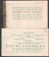 1935-1936 Vegyes meghívó tétel, 4 db, kettő borítékkal, ugyanannak a személynek a részére, Kispestre...