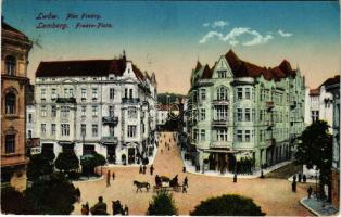 1916 Lviv, Lwów, Lemberg; Plac Fredry / Fredro-Platz, Kino / square, cinema (EK)