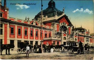Chernivtsi, Czernowitz, Cernauti, Csernyivci (Bukovina, Bucovina, Bukowina); Hauptbahnhof / railway station (EK)