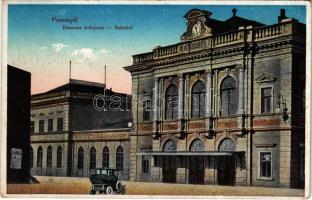 1917 Przemysl, Dworzec kolejowy / Bahnhof / railway station, automobile (fa)