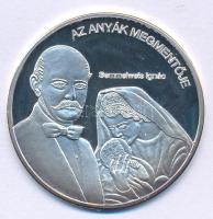 DN "Nemzetünk nagyjai - Semmelweis Ignác" Ag emlékérem tanúsítvánnyal (10,37g/0.999/35mm) ...