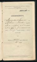 1911-21 Berender Ferenc bányamérnöki fényképes leckekönyve, M. Kir. Bányászati és Erdészeti Főiskola...