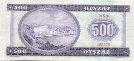 1969. 500Ft (3x) egymásutáni sorszámmal, 3 ill. 2mm-rel nagyobb képmérettel, mindháromnál a jobb fel...