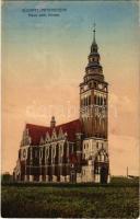 1914 Szobiszowice, Petersdorf (Gliwice, Gleiwitz); Neue kath. Kirche / new Catholic church. Kunstverlag Bruno Scholz (EK)