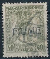 Fiume 1918 Zita 40f Bodor vizsgálójellel, H. II. típus