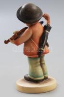 Hummel "Little Fiddler" figura, jelzett, restaurált, 1934-50 között, m: 12,5 cm