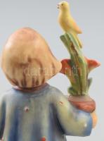 Hummel "Congratulations" figura, jelzett, 1964-72 között, restaurált, m: 14,5 cm