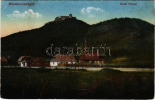 Huszt, Chust, Khust; (Máramarossziget) várrom. Vasúti levelezőlapárúsítás 19. sz.-1916. / castle ruins (EK)