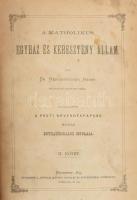 Dr. Hergenrőther József: A katholikus egyház és kerestény állam. I-II. köt. Ford.: A Pesti Növendékp...