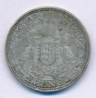 1932. 2P Ag "Madonna" T:F patina Adamo P7