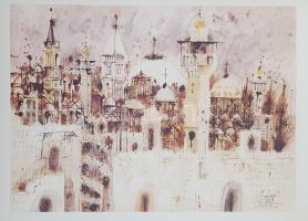 Katz, Shemuel: Jerusalem. Paintings and Drawings. (Aláírt.) Introduction: Chaim Guri. 
Tel Aviv, 19...