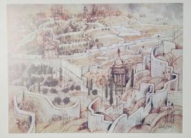 Katz, Shemuel: Jerusalem. Paintings and Drawings. (Aláírt.) Introduction: Chaim Guri. 
Tel Aviv, 19...