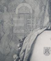 Leányiskolai rajztanárnői oklevél Szinyei Merse Pál (1845-1920) festőművész, művészeti igazgató, Pil...