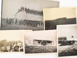 1940 Erdélyi bevonulás, magyar katonák a Károly-vonal erődjénél, gépkocsizó szakasz átkelése akadály...