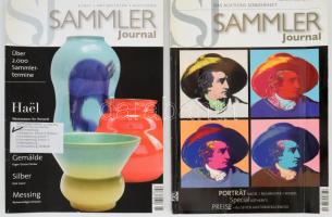 Sammler Journal 2 darab száma, üveg, festmények, ezüst, stb. témában, 2008-2011