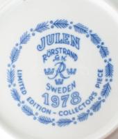 Julien Rörstrand 6 darab dísztányér, 1974-1980, eredeti dobozokban