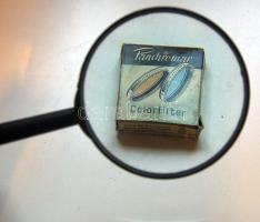 Panchromar fotós színszűrő eredeti dobozában, leírással és mellé egy 10cm átmérőjű kézi nagyító