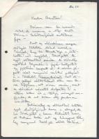 cca 1958 Ankerl Géza (1933-2022) emigráns magyar író, építész, szociológus, egyetemi tanár autográf ...