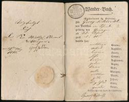 1816 Német nyelvű vándorkönyv