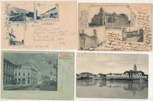 7 db RÉGI magyar város képeslap vegyes minőségben
