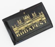 cca 1970 Budapest retro műbőr pénztárca hibátlan állapotban 11x8 cm