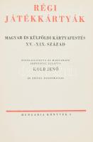 Régi játékkártyák. Magyar és külföldi kártyafestés XV-XIX. század. Összeáll.: Kolb Jenő. Bp., 1984, Állami Könyvterjesztő Vállalat. AZ 1939-es kiadás reprintje. Kiadói egészvászon-kötés.