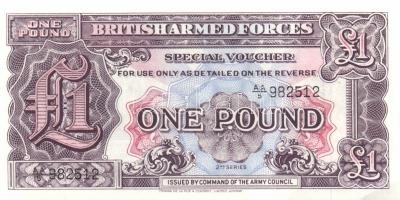 Nagy-Britannia/katonai kiadások 1948-62. 5p, 10p, 50p, 1Ł (3x) klf, 5Ł T:I Összesen 7klf db!