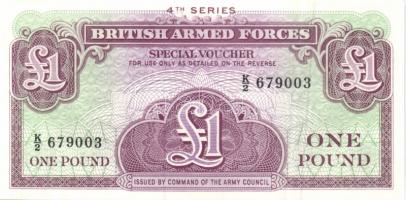 Nagy-Britannia/katonai kiadások 1948-62. 5p, 10p, 50p, 1Ł (3x) klf, 5Ł T:I Összesen 7klf db!