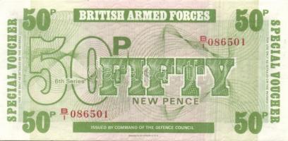 Nagy-Britannia/katonai kiadások 1948-62. 5p, 10p, 50p, 1Ł (3x) klf, 5Ł T:I Összesen 7klf db!