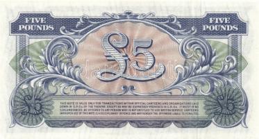 Nagy-Britannia/katonai kiadások 1948-62. 5p, 10p, 50p, 1Ł (3x) klf, 5Ł T:I Összesen 7klf db!