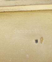 Cigaretta tárca ezüst (Ag), aranyozott díszítéssel 137 g 11x8 cm