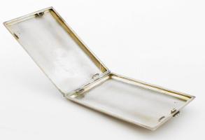 Cigaretta tárca ezüst (Ag), aranyozott díszítéssel 137 g 11x8 cm