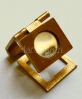 Régi, kis méretű, összecsukható fém nagyító