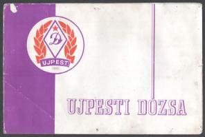 1969 Újpest-Dózsa bajnokcsapat képe és nyomtatott aláírásai, sérülésekkel