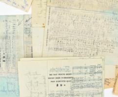 1945 Zsoldkönyv és hadifogoly jegyzetek vitéz Szabó Gyula hadnagy hagyatékából, a jegyzetek között t...