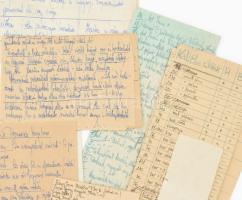 1945 Zsoldkönyv és hadifogoly jegyzetek vitéz Szabó Gyula hadnagy hagyatékából, a jegyzetek között t...