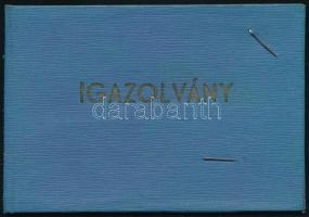 1959 Márkus László színész (Madách Színház) számára kiállított fényképes igazolvány