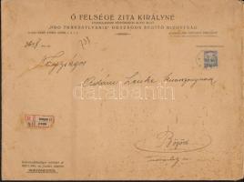 1918 Pro Transsylvania Országos Segítő Bizottság Zita királyné őfelsége legmagasabb elismerése, dísz...
