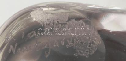 Oiva Toikka jelzéssel: Üvegmadár. Hibátlan, h: 10 cm