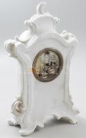 R jelzéssel biszkvit porcelán óra, sérült, m: 26 cm