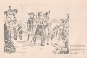 1933 Jamboree Budapest Hungaria illusztrál kiadvány, Richter Aladár és Márton Lajos illusztrációival