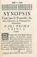 Henri Maupas du Tour: Synopsis Vitae Sancti Francisci Salesij, Episcopi, & Principis Gebennensiu...
